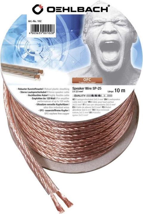 Produktbild Oehlbach Sp25 (10 m, 2.50 mm²)
