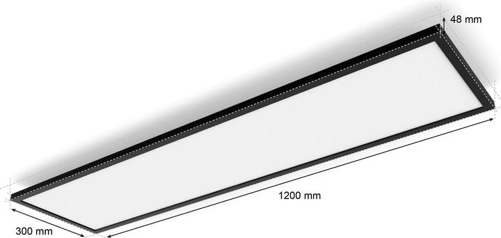 Productafbeelding Philips Hue White Amb. Aurelle Paneelverlichting 120x30cm zwart (3750 lm)