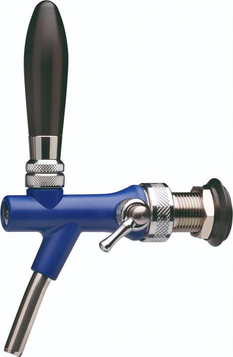 Produktbild Ich-zapfe Kompensatorhahn aus Chromnickelstahl und ABS-Kunststoff, Blau