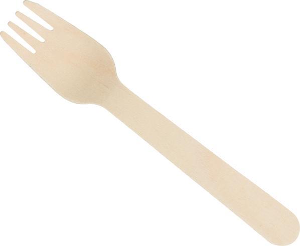 Immagine prodotto Multi Forchetta di legno cerata da 16 cm (100 pz.)