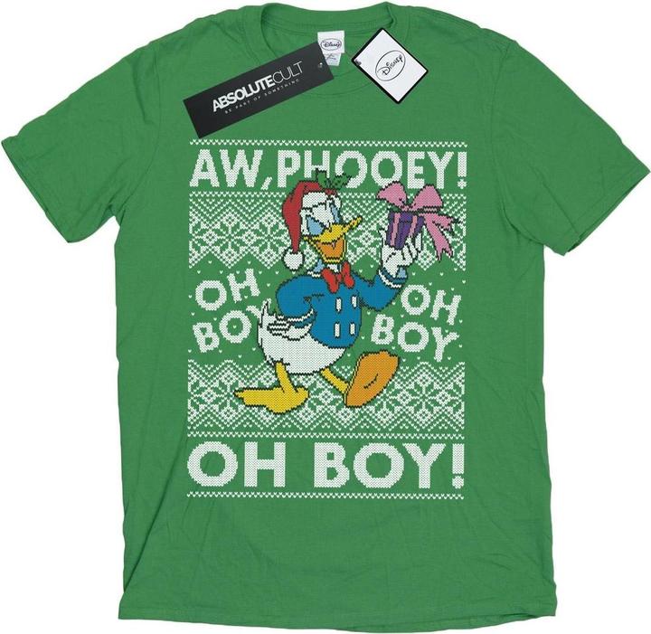 Disney Donald Duck Christmas Fair Isle TShirt (XL)