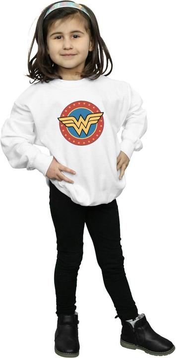 Actual product image Girls Wonder Woman Circle Logo Sweatshirt (128)