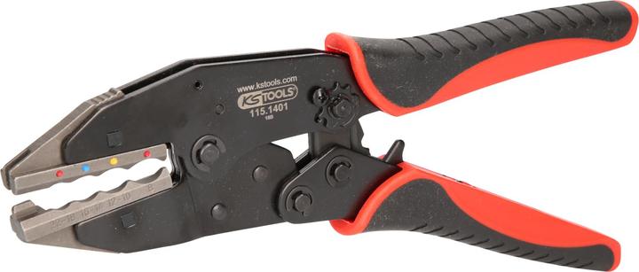 Produktbild KS Tools Crimpzange für isolierte Stossverbinder mit Schrumpfschlauch (238 mm)
