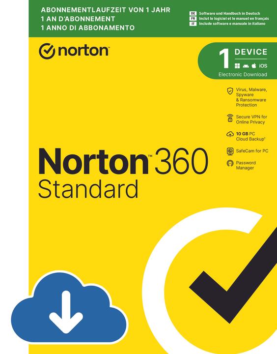 Norton 360 Standard (10GB) (1 User, 1 Geräte/User, 12 Monate)