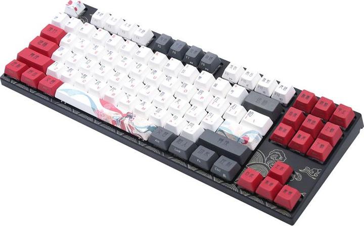 Actual product image Varmilo VEA87 Beijing Opera TKL Gaming Keyboard, MX-Brown, white LED - US Layout (US, Cable)