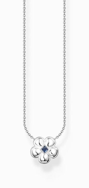 Image du produit Thomas Sabo Chaîne Fleur avec pierre bleue argent (Émail, Argent 925, 40 - 45 cm)