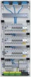 Hager Small volta APV 5x12PLE VA60BV2 IP30 wired and wired 3 RCD circuits Overvoltage protection
