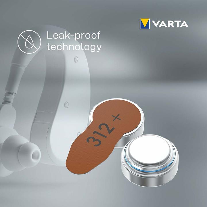Produktbild Varta Hörgerätebatterien Typ 312, 1.4V (6-Pack) (6 Stk., A312, 180 mAh)