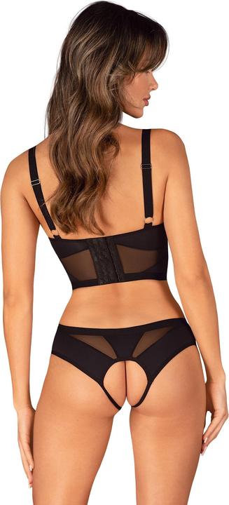 Productafbeelding Obsessive Ensemble Deux Pièces Ouvert Chic Amoria - Noir (XS)