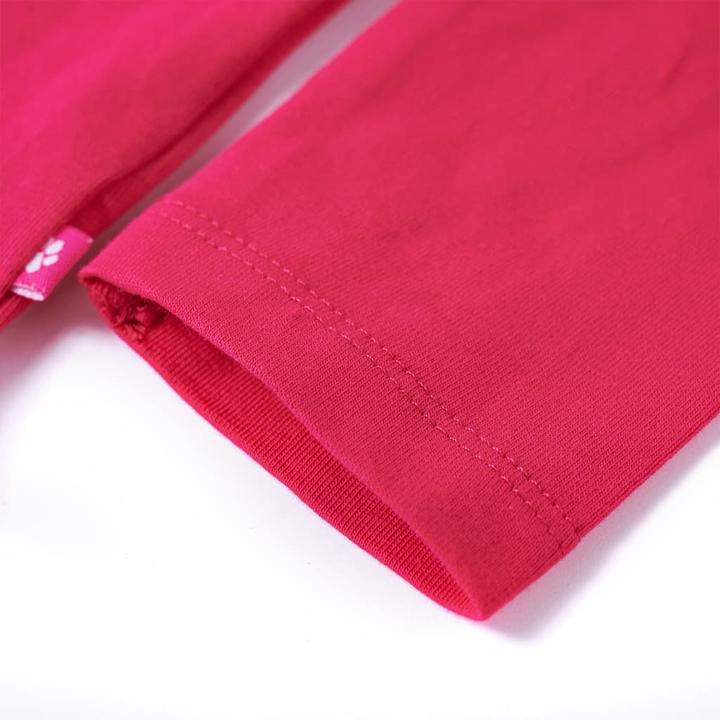 Produktbild VidaXL Kinder-Langarmshirt Knallrosa 128,Material: 95 % Baumwolle (128)