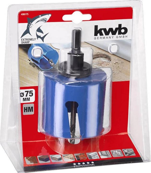 Produktbild kwb Lochsägen Hartmetall bestückt (75 mm)