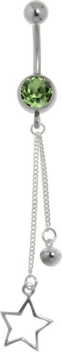 Immagine prodotto Bijouteria Piercing ventre (Argento 925, Acciaio chirurgico 316L, Vetro (di orologio))