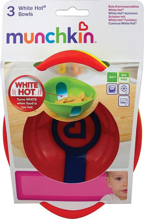 Immagine prodotto Munchkin Ciotole Bianco Caldo (3 pezzi)