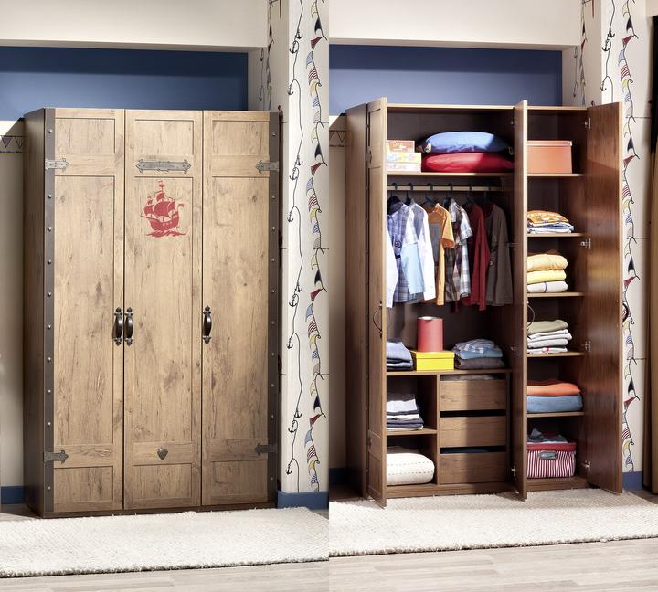 Actual product image Cilek Pirate closet 3 doors (121 cm)