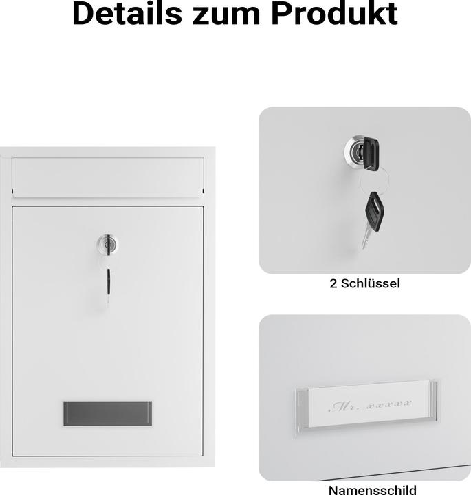 Actual product image Wiltec Briefkasten V11