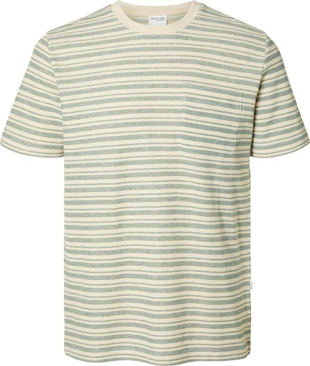 Image du produit Selected Homme Slhsune Stripe Pocket Ss O-Neck Tee (L)