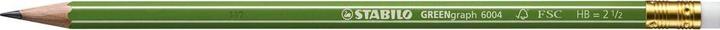 Produktbild STABILO GREENgraph Bleistift mit Radiergummi HB (2.20 mm, HB, 1 x)