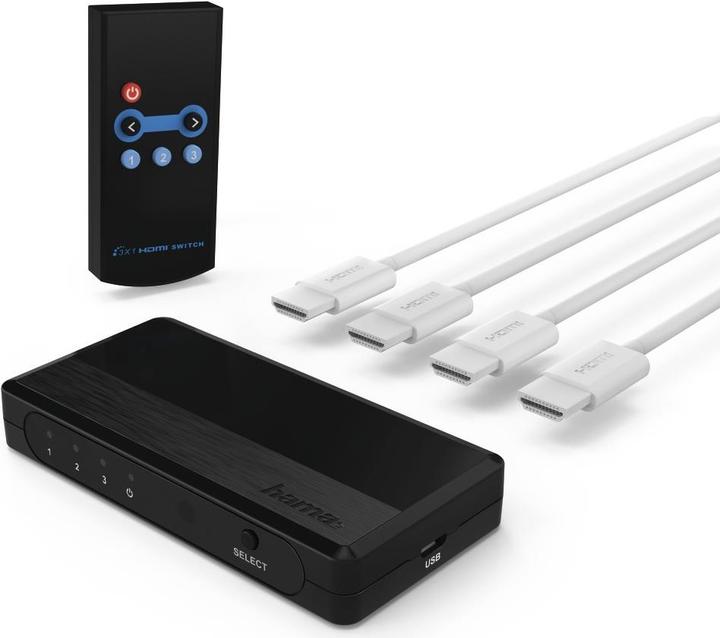 Actual product image Hama HDMI Switch 3x1