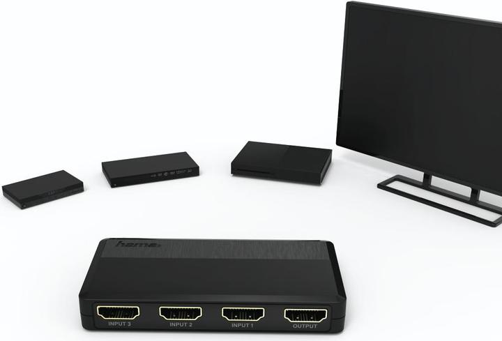 Actual product image Hama HDMI Switch 3x1
