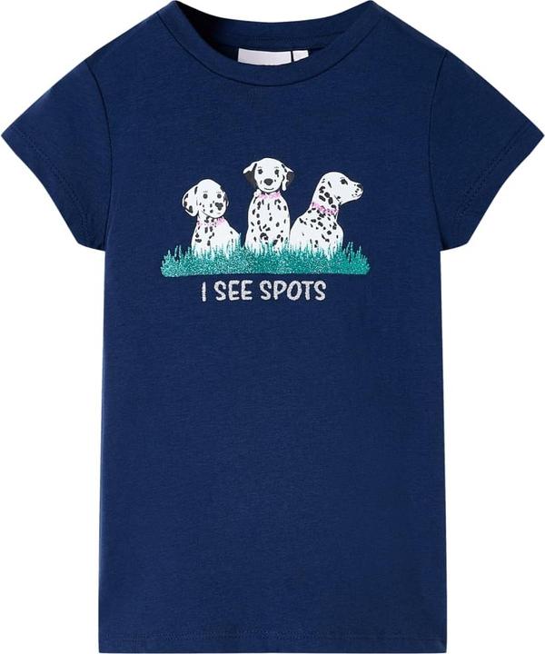 Image du produit VidaXL T-shirt enfant bleu marine 128,Matière : 95% coton. 5 (128)