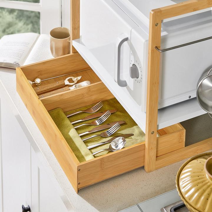 Immagine prodotto SoBuy Ripiano per microonde (55 x 35 x 49 cm)