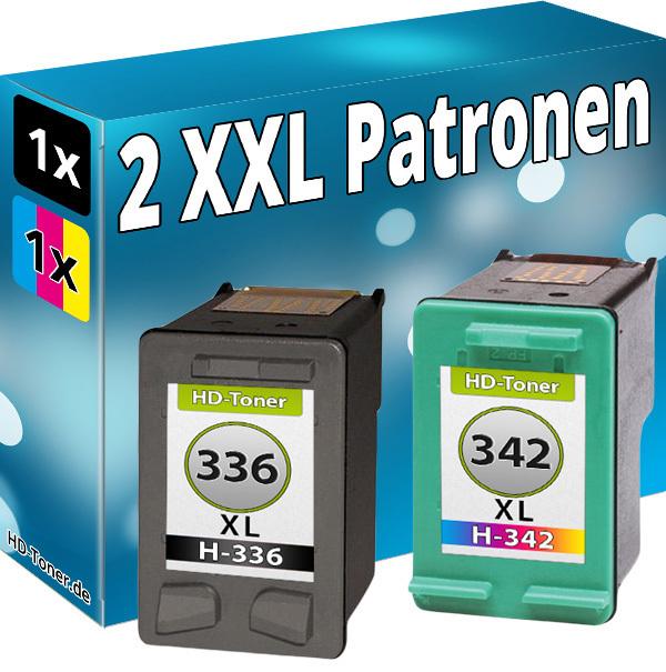 Actual product image Druckfuxx TINTE PATRONEN für HP 336+342 PhotoSmart 2575 C3100 C3180 Deskjet5440