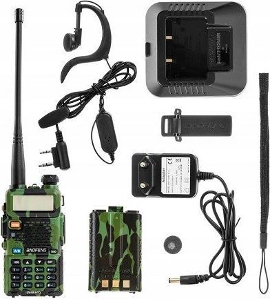 Actual product image Baofeng UV-5R HTQ Camo WALKIE-TALKIE