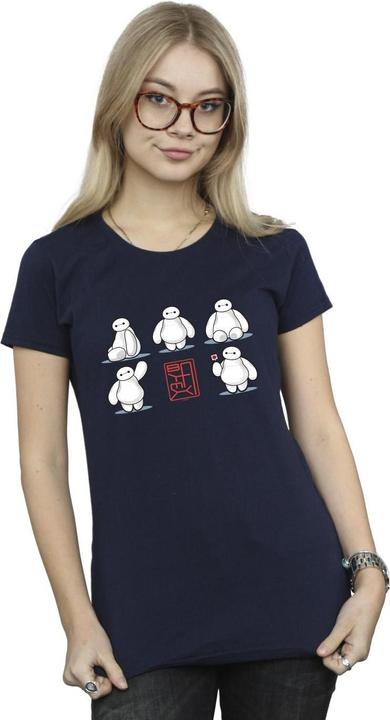 Actual product image Disney Womens/Ladies Big Hero 6 Baymax Many Poses Cotton T-Shirt (S)