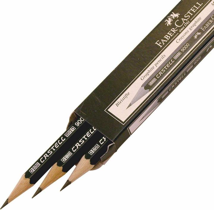 Produktbild Faber-Castell CASTELL 9000 PERFECT - Bleistifte (B, 3 x)
