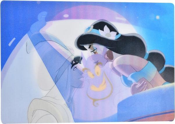 Produktbild Disney Jasmin & Aladdin, Genie Postkarte Lenticular