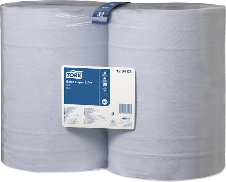 Tork Standard-Papierwischtücher, Rolle Blau W1 128408 (2 x)