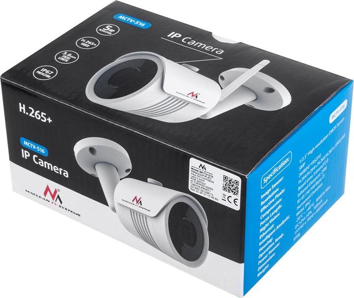 Actual product image Maclean IPC WiFi Security Camera IP67 Night Surveillance CMOS Sensor App LED ONVIF