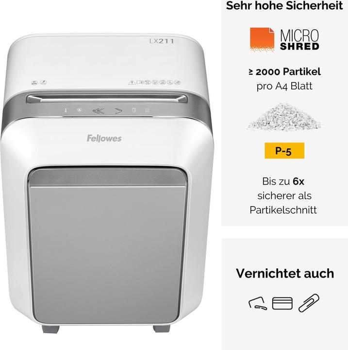 Actual product image Fellowes Powershred LX211 (Microcut)