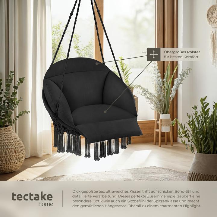 Produktbild tectake Hängesessel Samira (150 kg)
