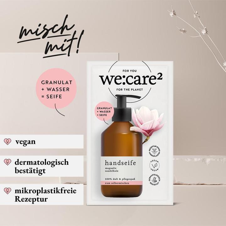 Produktbild we:care2 Kennenlern-Set, Handseife-Granulat, Magnolie-Sandelholz (Handseife Nachfüllpackung, 250 ml)