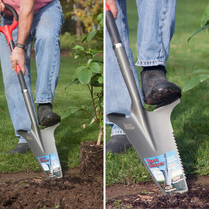 Image du produit Root Slayer Garden Spade avec lame de couteau