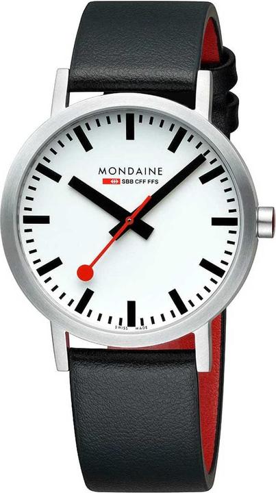 Mondaine Classic - Vegan brushed (Analogue wristwatch, Swiss made, 40 mm)
