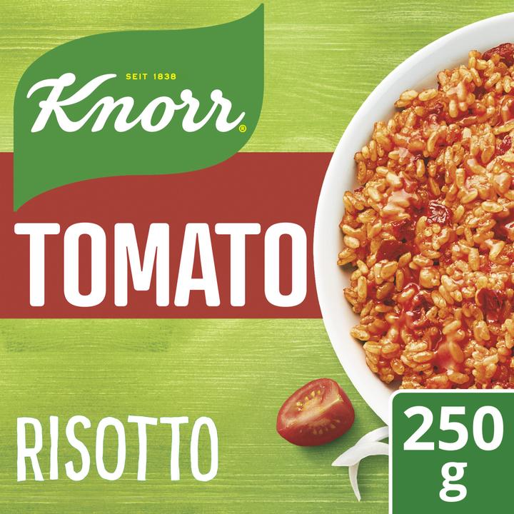 Image du produit Knorr Risotto Tomato, Tradition d'Italie, Risotto aux tomates mûries au soleil, sans gluten (250 g)