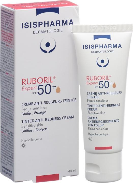 Actual product image Isispharma RUBORIL EXPERT SPF50+ Cream (Suntan cream, SPF 50+, 40 ml)