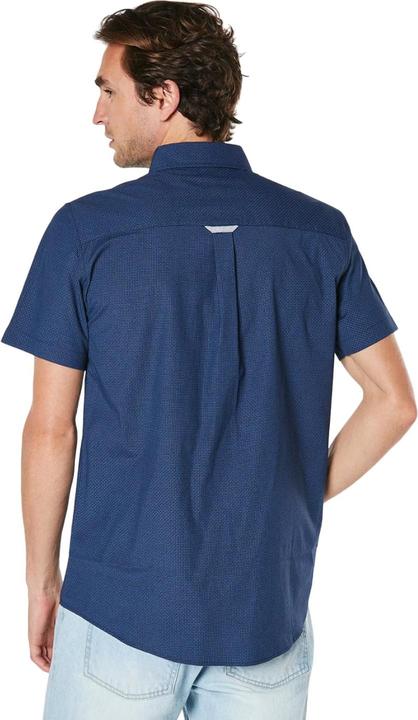 Actual product image Universal Textiles Mens Dotted Short-Sleeved Shirt (M)
