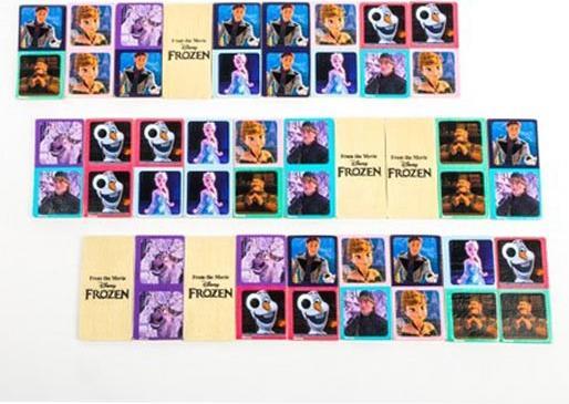 Actual product image Bekos Disney Frozen - The Ice Queen Domino Game made of wood