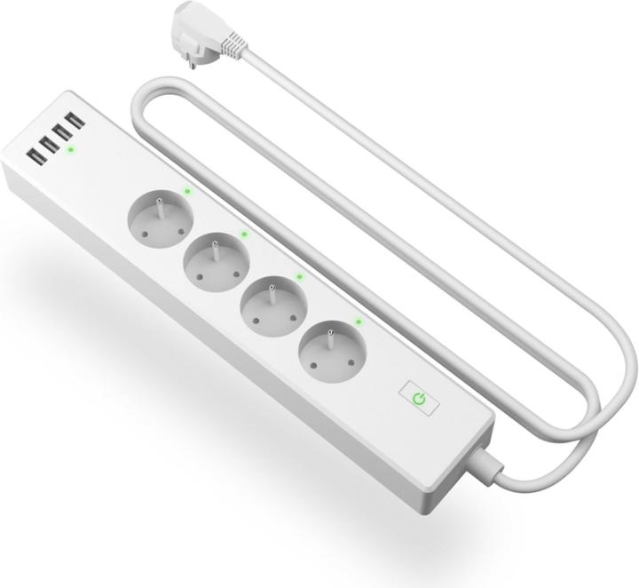 Actual product image Meross Smart Wi-Fi Surge Protector (8 x, Nema-5, USB, 1.80 m)