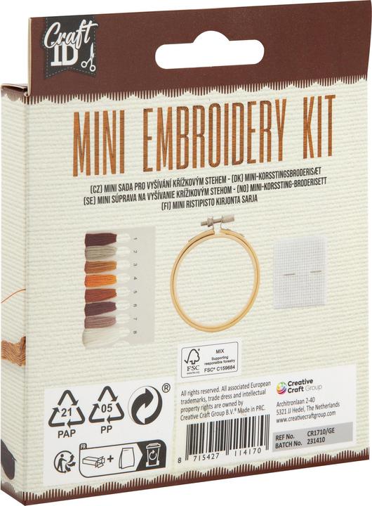 Immagine prodotto Grafix Craft ID - Mini kit da ricamo - Farfalla (CR1710)