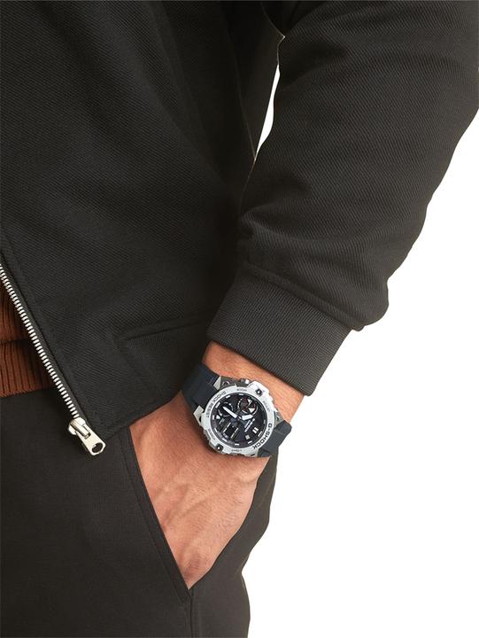 Immagine prodotto G-Shock G-Steel (Visualizzazione della riserva di carica, Orologio con pietra preziosa, Pedometro, Lunetta girevole a sinistra, 47 mm)