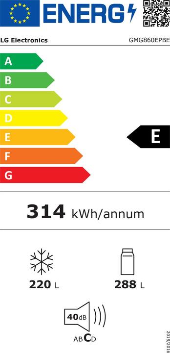 Energie-Label LG GMG860EPBE (508 l)