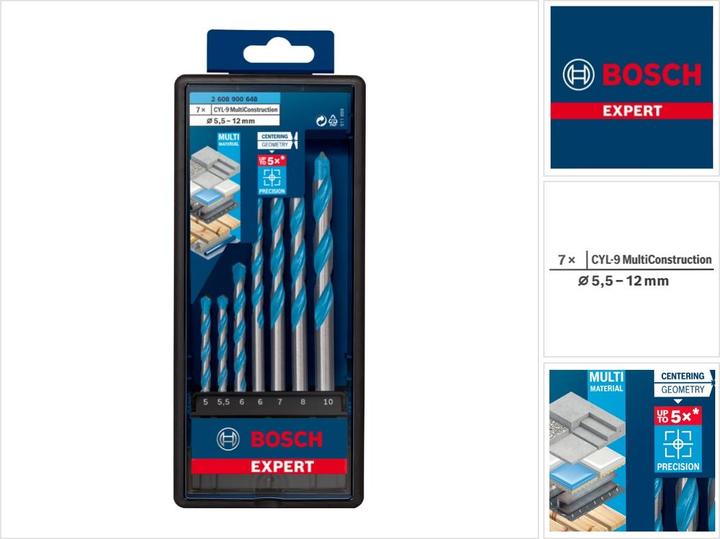 Produktbild Bosch Professional Zubehör Expert CYL-9 (5.5 mm, 10 mm, 6 mm, 5 mm, 8 mm, 7 mm)