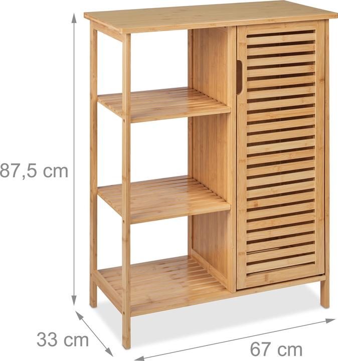 Immagine prodotto Relaxdays Armadietto da bagno (67 x 33 x 87,5 cm)