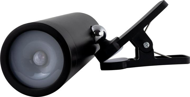 Actual product image REV LED rechargeable clip light with switch, black 2014100400 (180 lm)