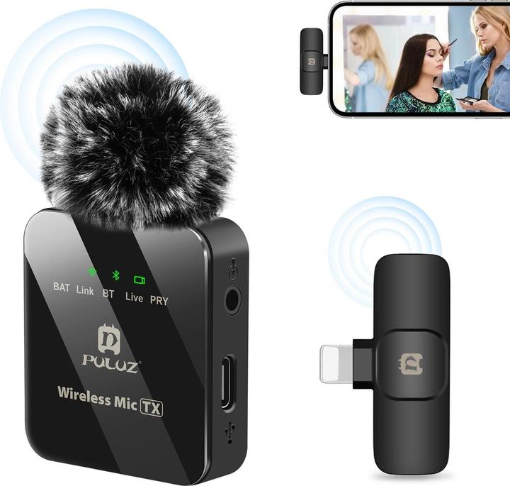 Image du produit Puluz drahtloses Lightning Lavalier Mikrofon