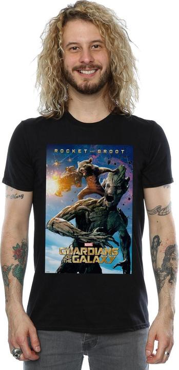 Produktbild Guardians Of The Galaxy Rocket And Groot Poster TShirt (L)